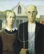 Grant Wood American Gothic Spain oil painting reproduction